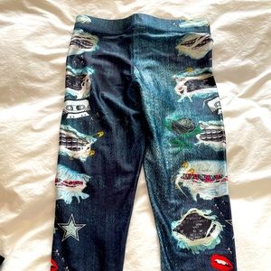 Terez ‘Denim’ 3/4 leggings - size small